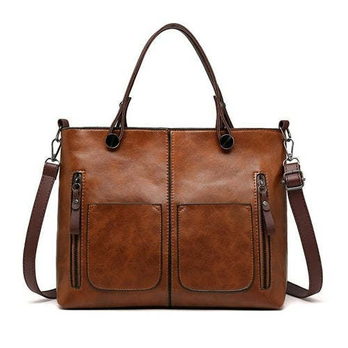 Gykaeo Luxury Handbags Women Bags Designer Vintage Tote Bag Ladies PU