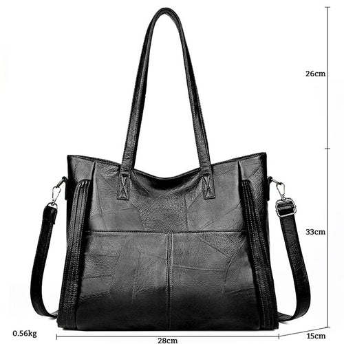 Gykaeo Luxury Handbags Women Bags Designer Vintage Tote Bag Ladies PU