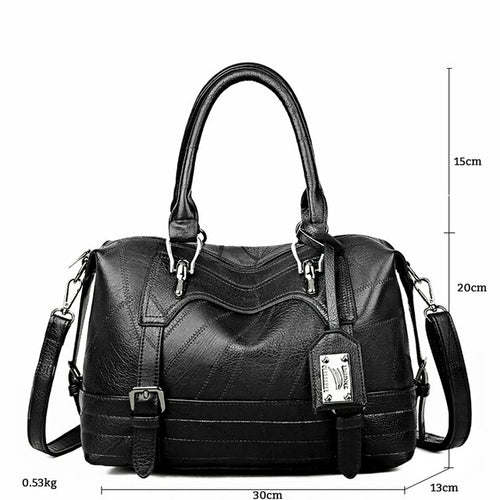 Gykaeo Luxury Handbags Women Bags Designer Vintage Tote Bag Ladies PU