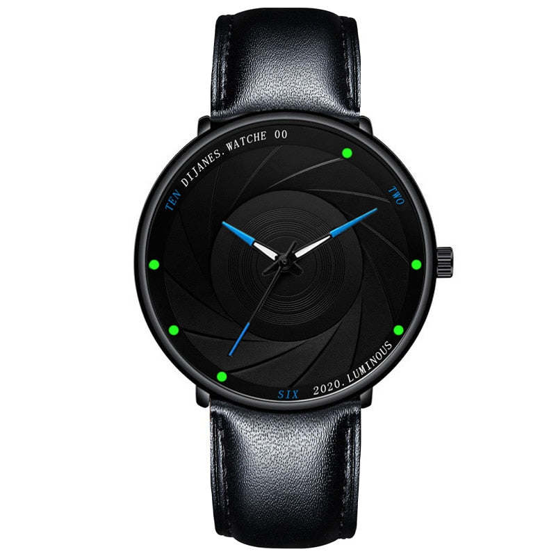 Minimalist Men's Watches Ultra Thin Stainless Steel Mesh Belt Quartz Wrist Watch Men Business Watch