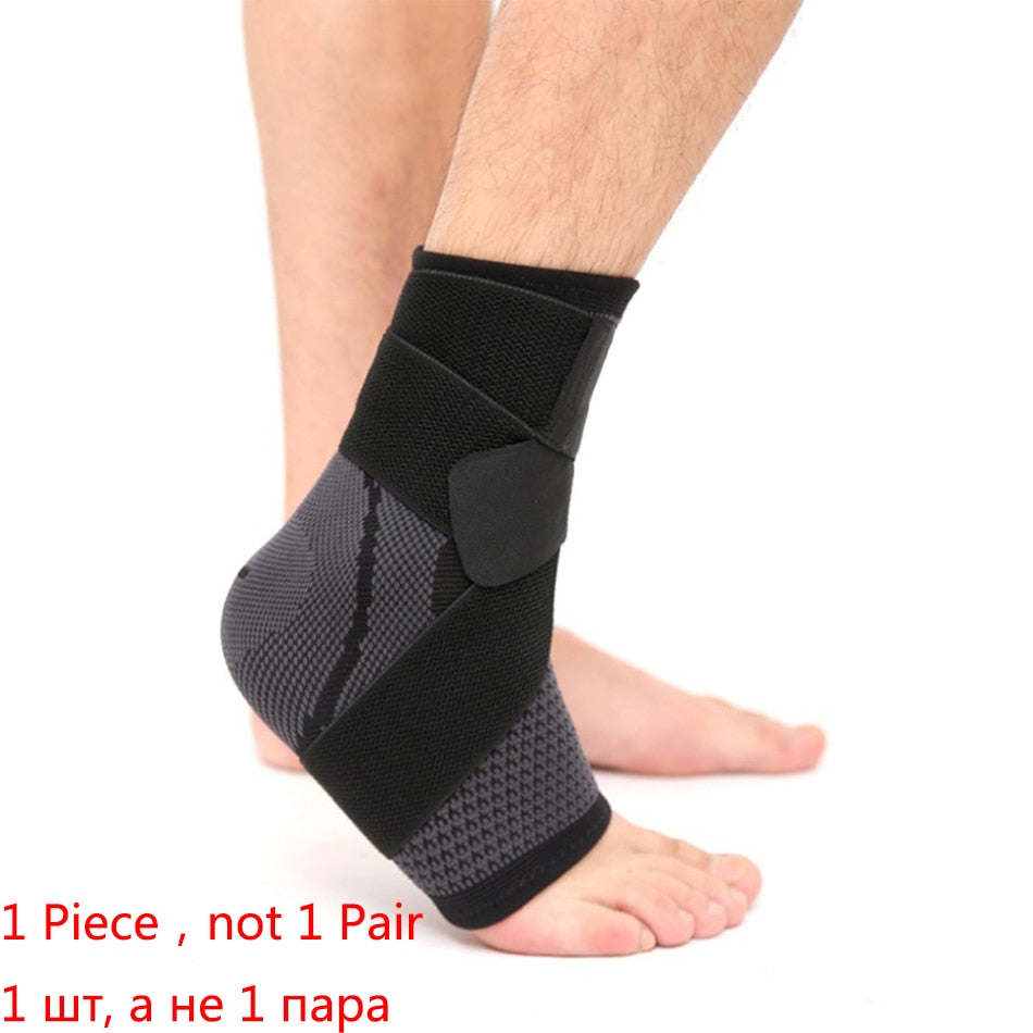 1 PC Sports Ankle Brace Compression Strap Sleeves Support 3D Weave Elastic Bandage Foot Protective Gear