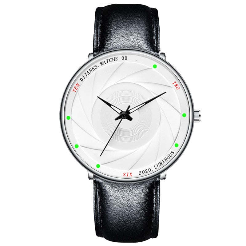 Minimalist Men's Watches Ultra Thin Stainless Steel Mesh Belt Quartz Wrist Watch Men Business Watch