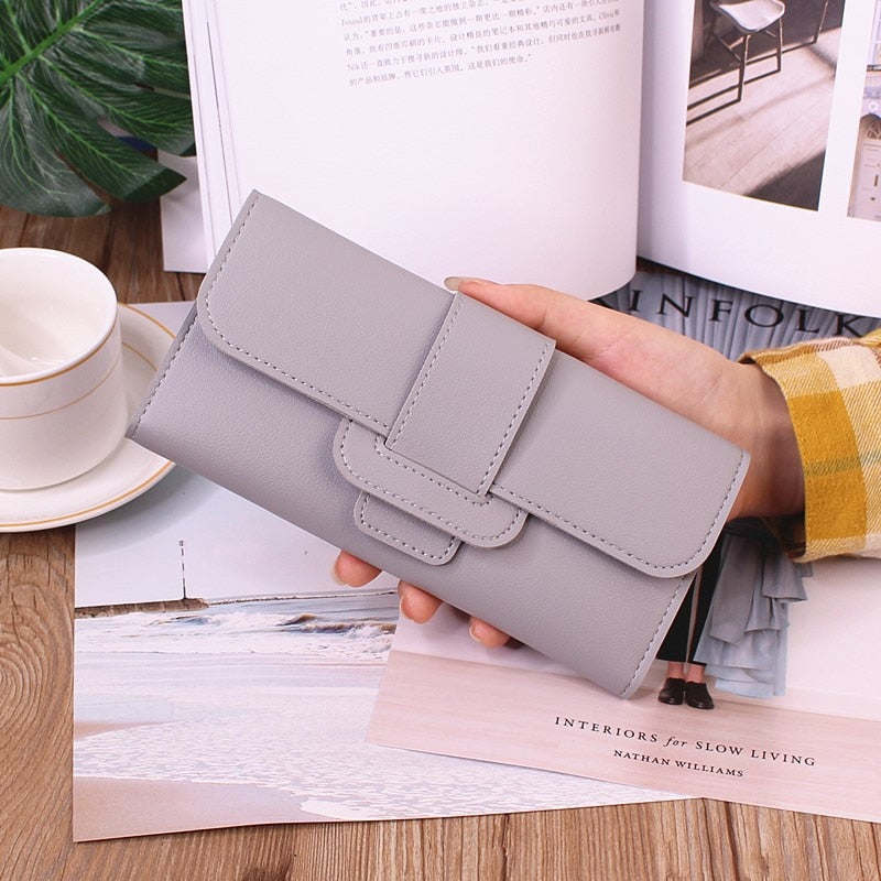 2024 Long Women Wallets Free Name Customized Lady's Fashion Quality PU Female Wallet Photo Women Purse