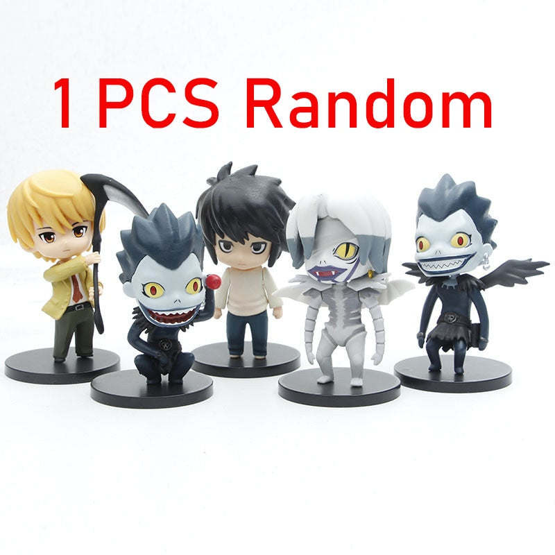 5pcs/set Q Anime DEATH NOTE Figure 1200# L Lawliet Action Figure Death Note 1160# Yagami Light Death Lawliet Figurine