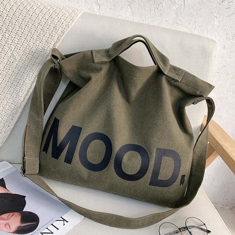 Canvas Bag High Capacity Women Handbags Shoulder Bags Designer Literary Simplicity Totes Bags Women Crossbody Bags Bolso Mujer