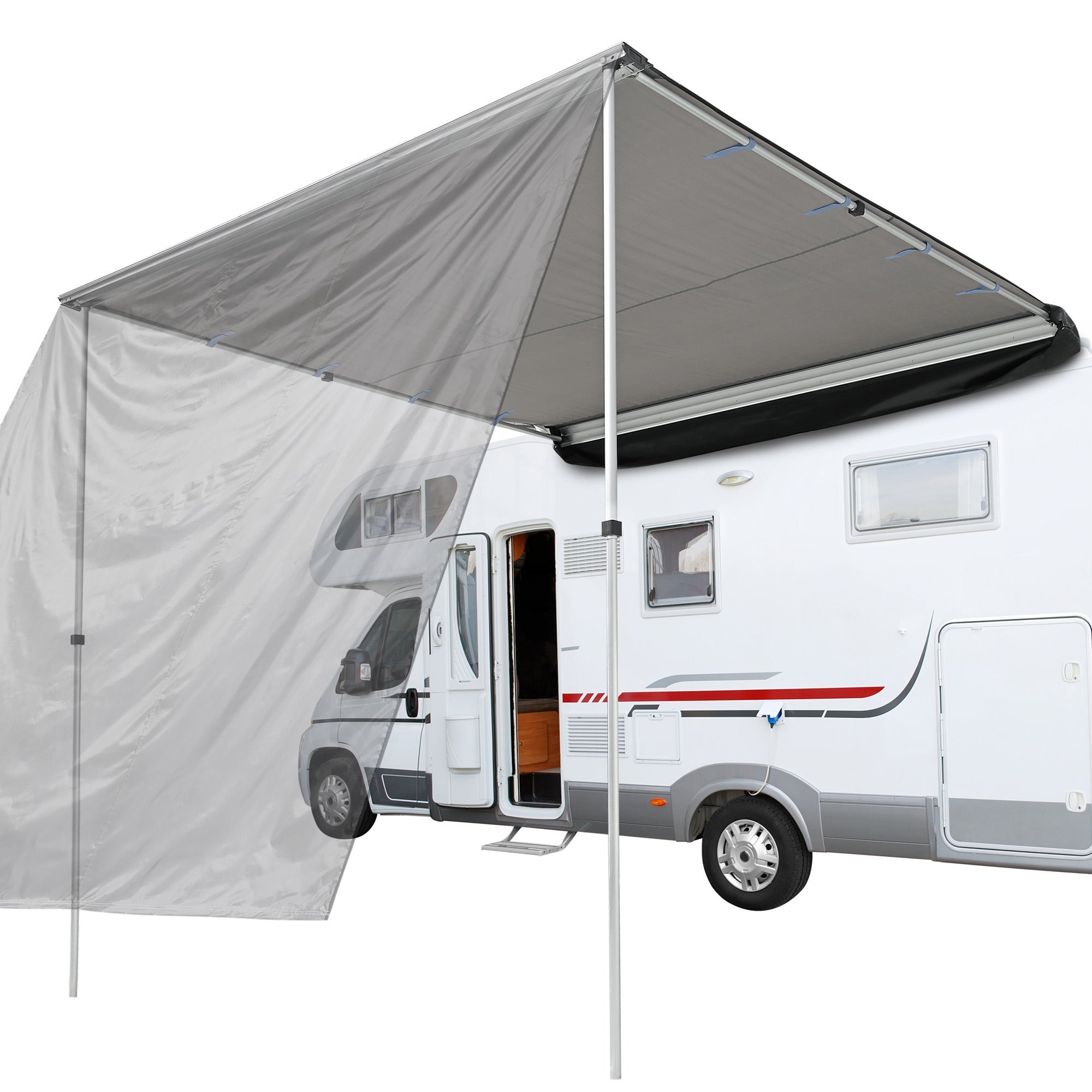 7.6x8.1 Ft Car Side Awning/Grey