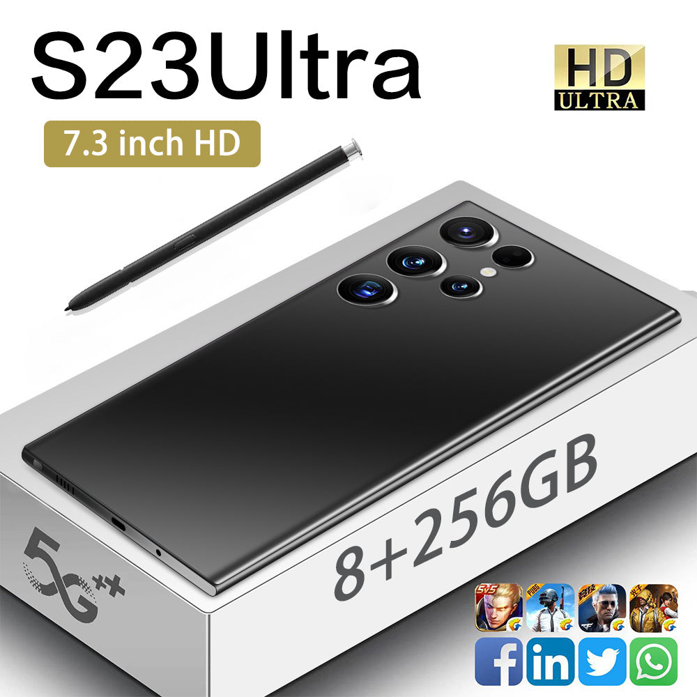 Hot Sale Brand New Android Mobile Phone S23 Ultra5G Dual Nano SIM Version 13.0 US Ready Stock.