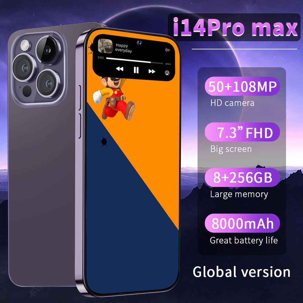 Hot Sale Brand New Smart Mobile Phone i14Pro Max Dual Nano SIM Android Version Ready In Stock