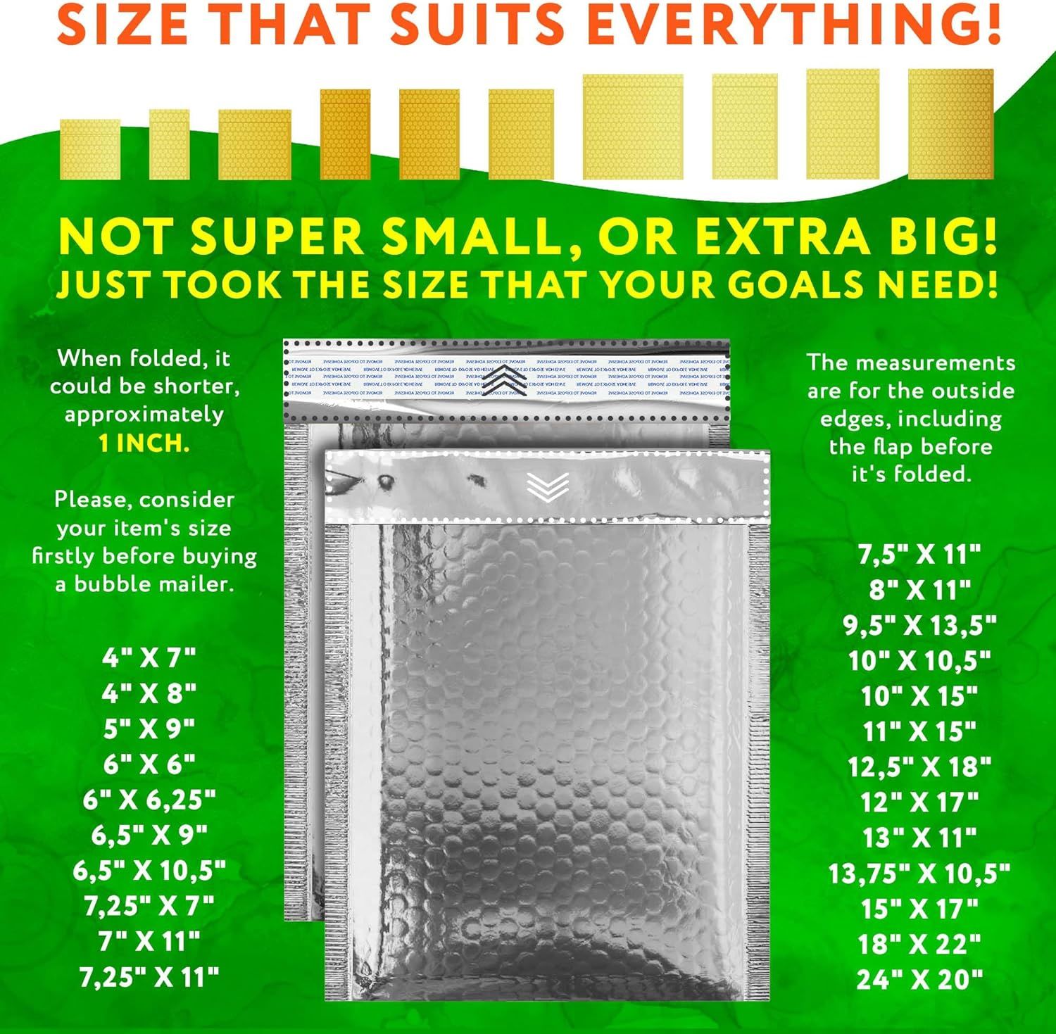 Silver Bubble Mailers 4x7, Metallic Padded Envelopes Pack of 600 Cushioned Mailing Envelopes Padded, Self-Seal Bubble Envelopes, Padded Shipping Envel