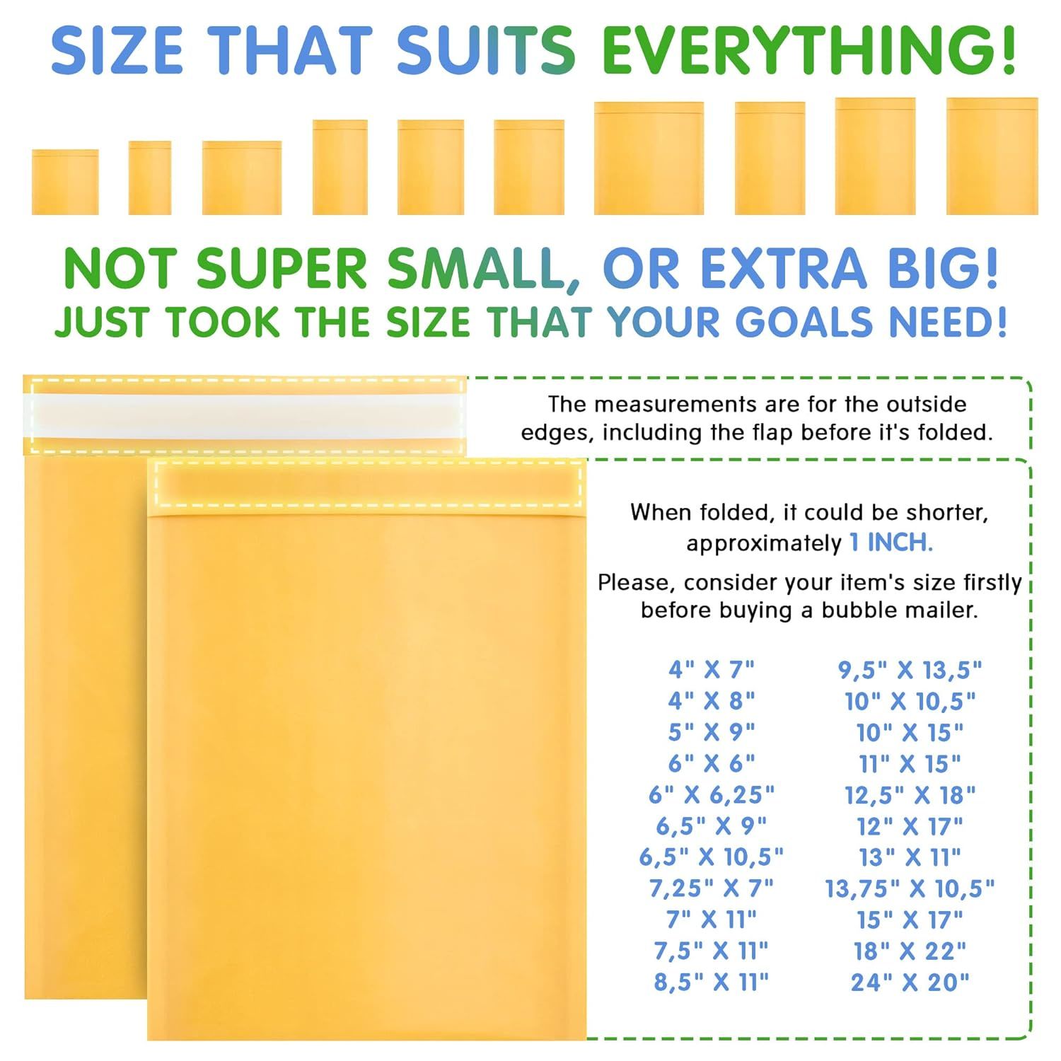 Kraft Bubble Mailer 4 x 7 Inch, Pack of 50 Yellow Kraft Bubble Mailers with Sturdy Adhesive, Waterproof Padded Mailing Envelopes, Laconic Padded Envel