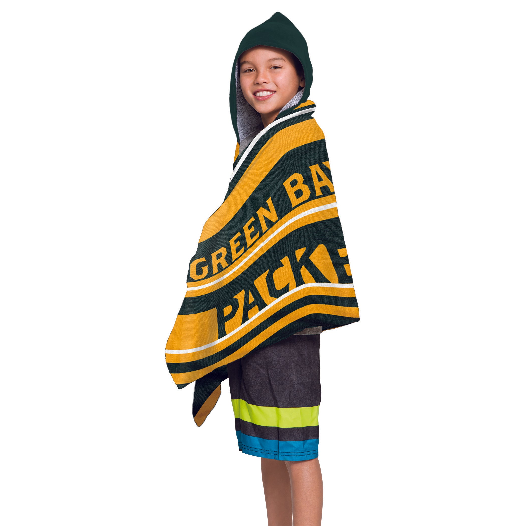 NFL 606 Packers - Juvy Hooded Towel, 22"X51"