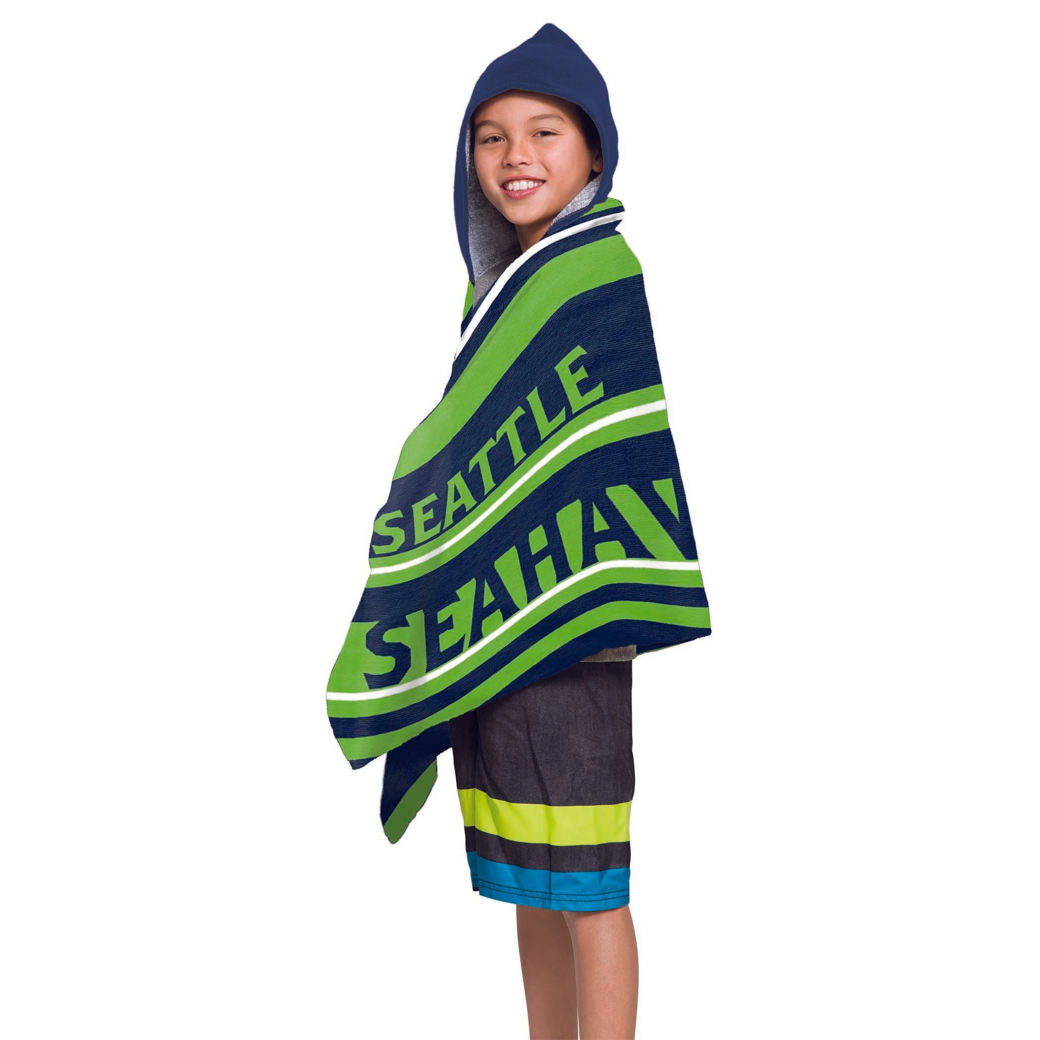 NFL 606 Seahawks - Juvy Hooded Towel, 22"X51"