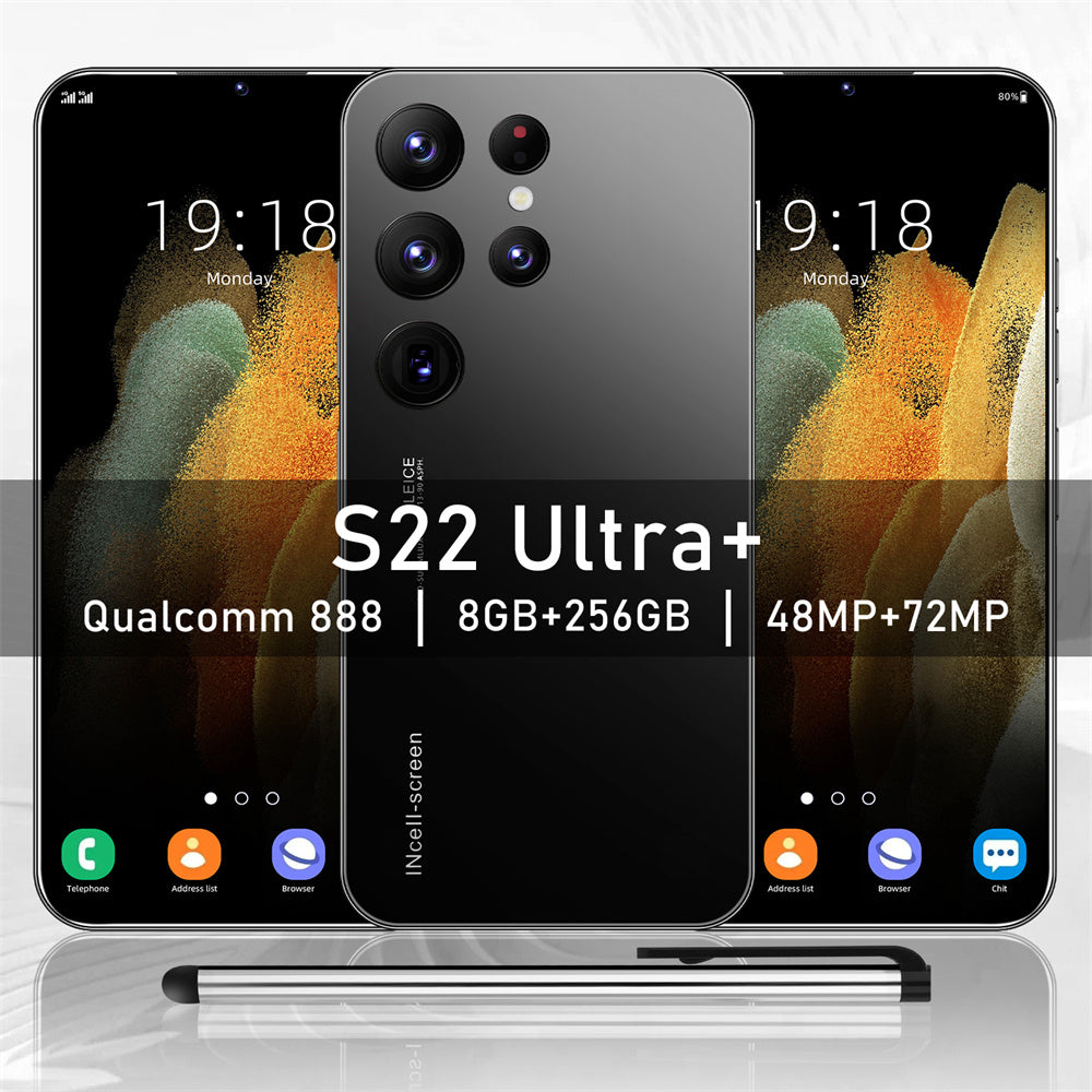 Hot Sale Brand New Smart Phone S22 Ultra+ Dual Nano SIM Android Version US Ready Stock.