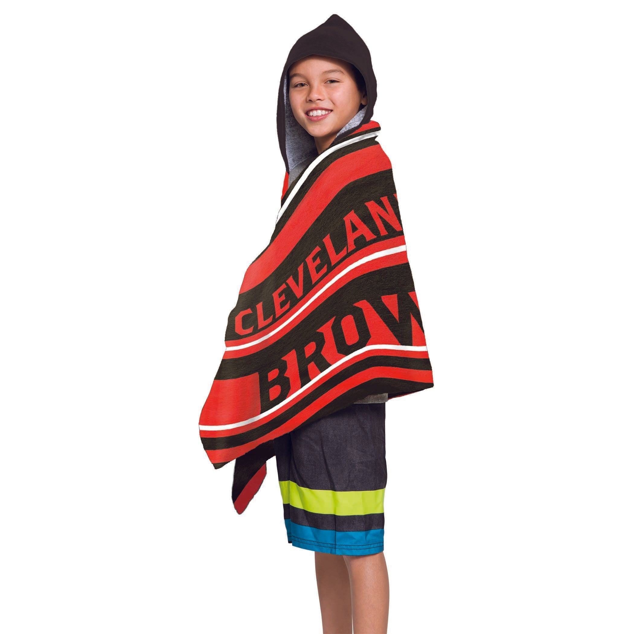 NFL 606 Browns - Juvy Hooded Towel, 22"X51"