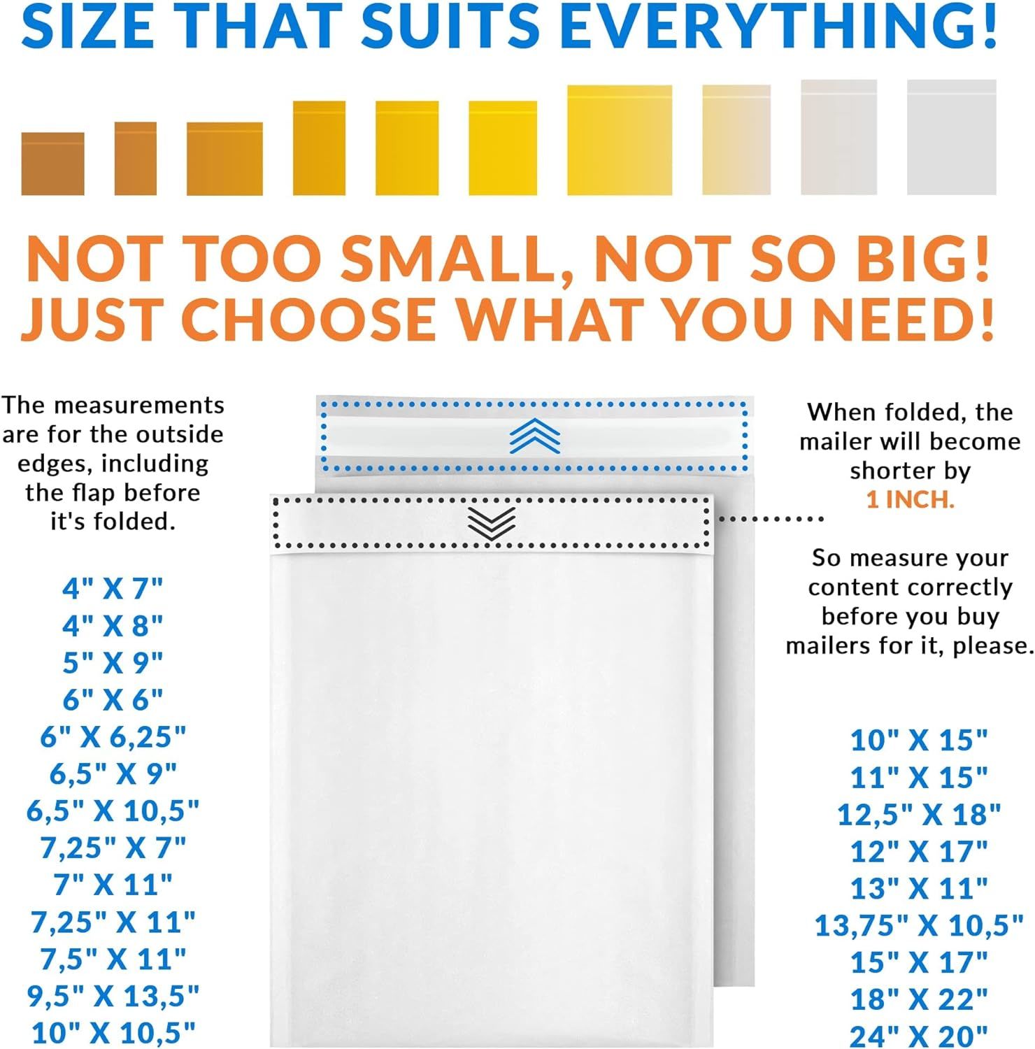 Kraft Bubble Mailer 9.5 x 13 Inch. Pack of 10 White Kraft Bubble Mailers with Self-Adhesive Tape. Opaque Surface. 56 GSM Waterproof Padded Mailing Env