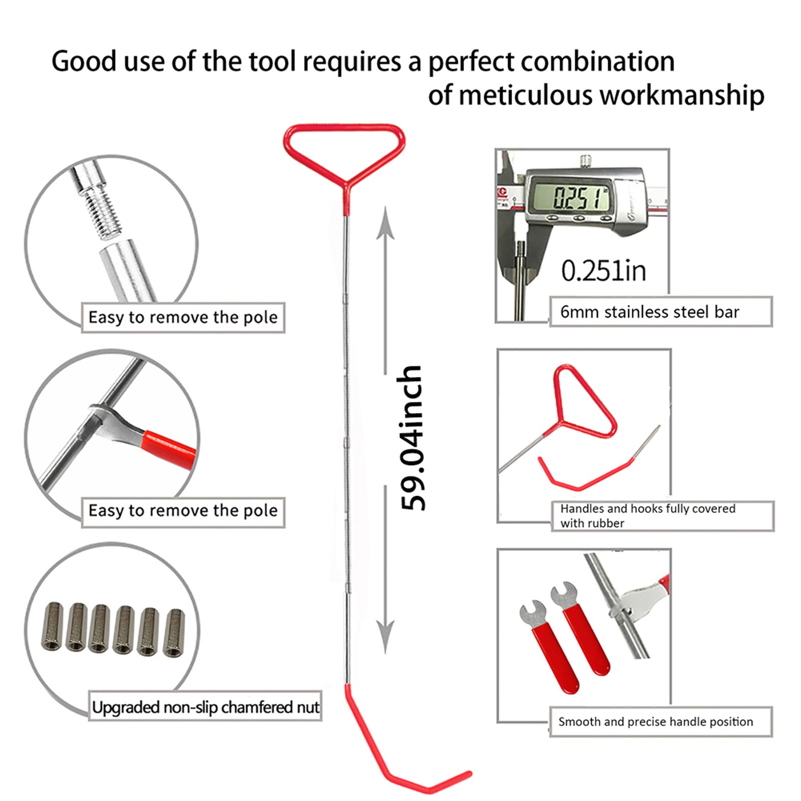 Triangle yellow warp 25-piece hook tool set