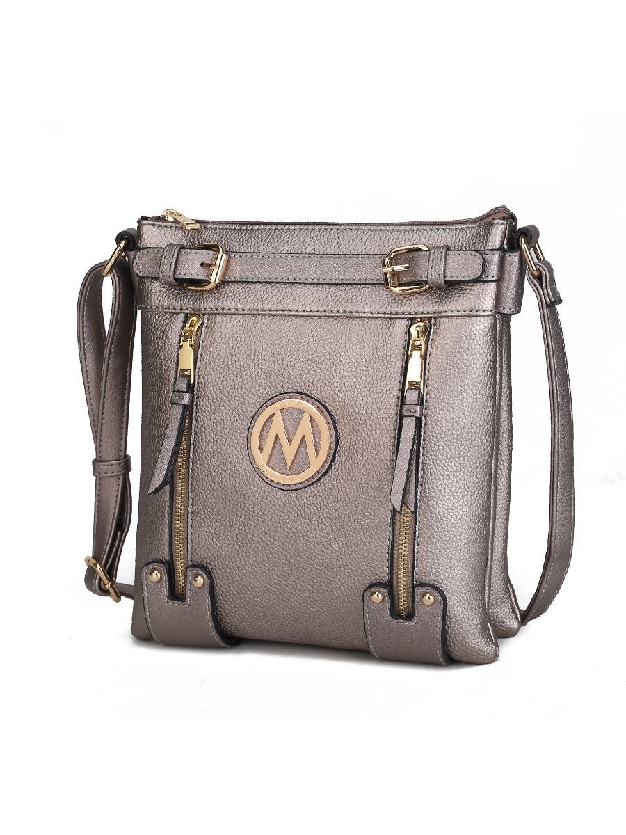 MKF Collection Lilian Vegan Leather Women Crossbody Bag by Mia k