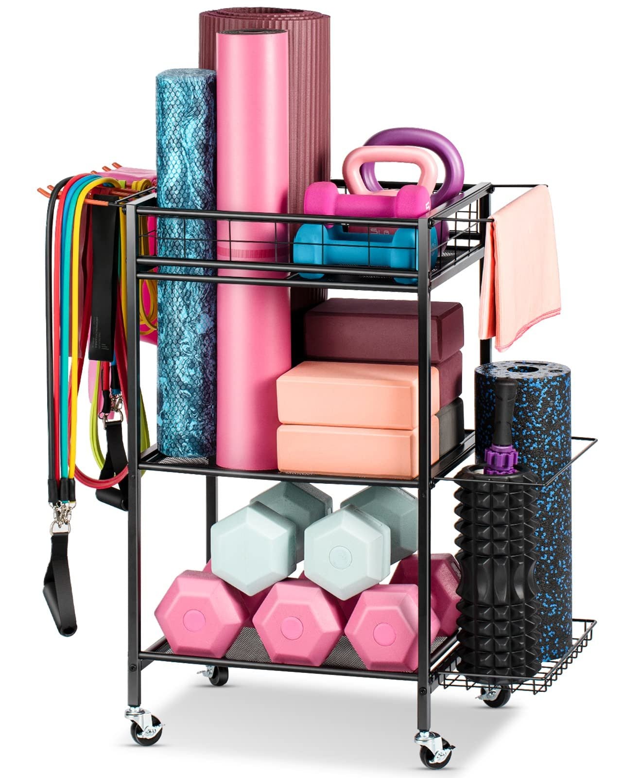 Home Gym Workout Equipment Storage Rack