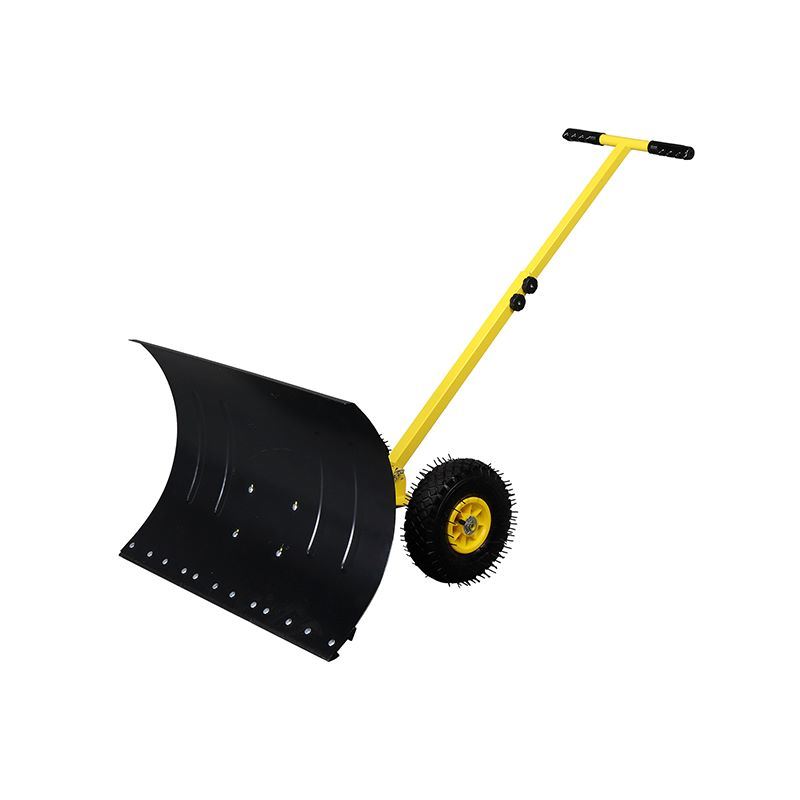 Outdoor T-Handle Snow Shovel with Wheels