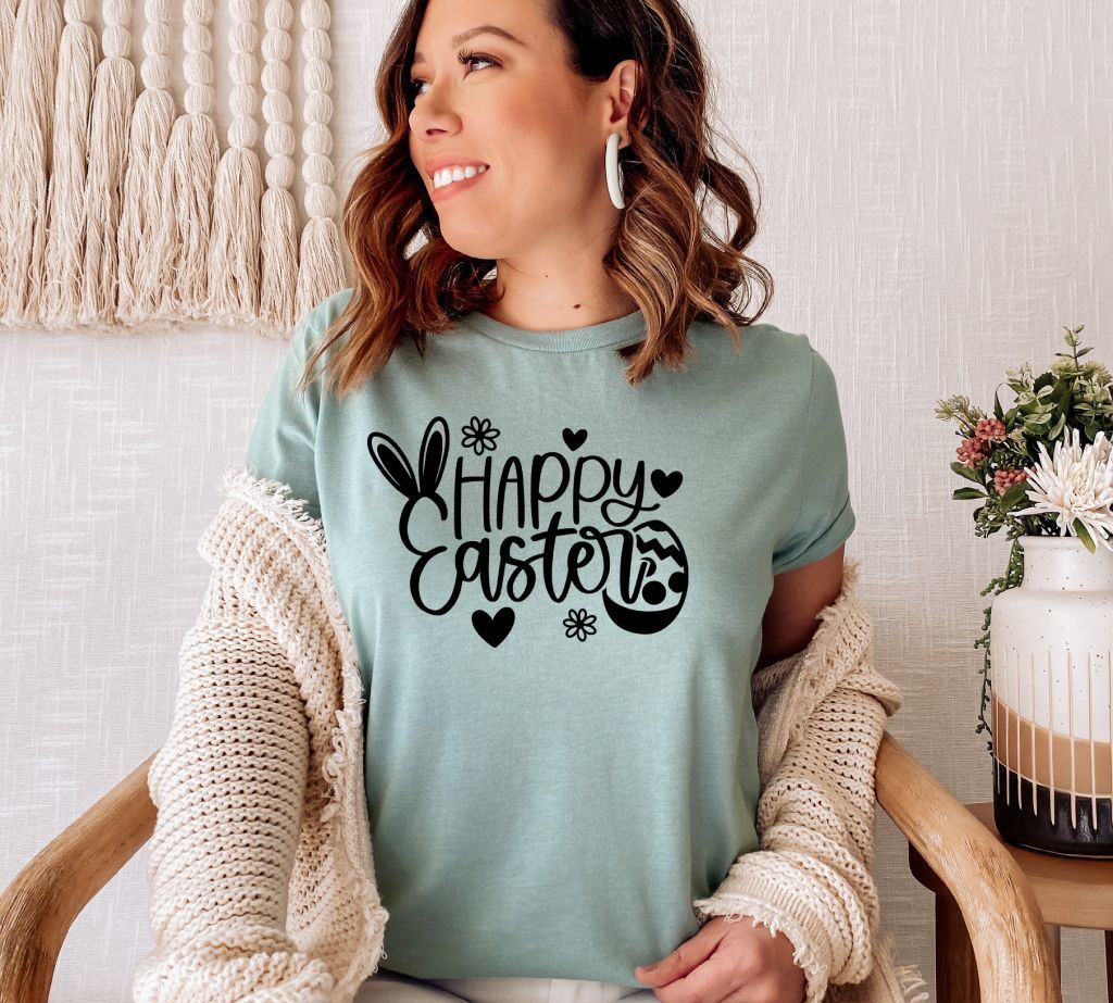 Happy Easter T-shirt, Chosen Christian Shirt, Easter Bunny Gift, Bunny Shirt, Mama Top, Chosen T-shirt, Happy Life Tee, Christian Easter Tee