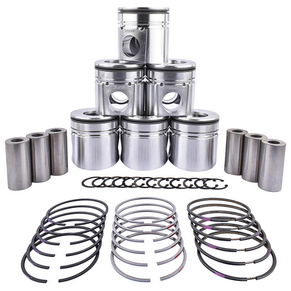 6× STD Standard Pistons Set For Dodge Cummins 6BT 5.9L 12V 1994-1998 3928673