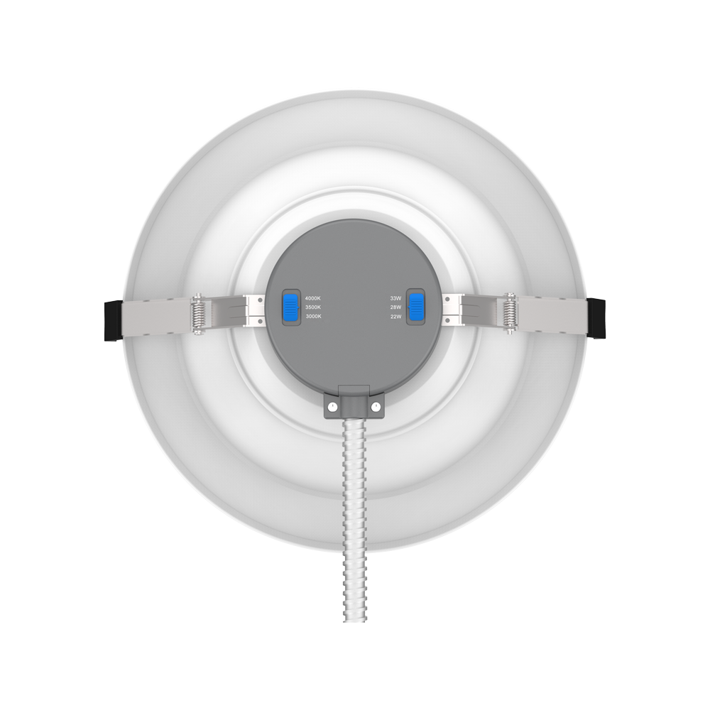 WHITE SKY | LED Commercial-Grade Retrofit Downlight | Adjustable Watt 8W/12W/16W | 1600 Lumens | Adjustable CCT 3000K/4000K/5000K | 100V-277Vac | 6" |