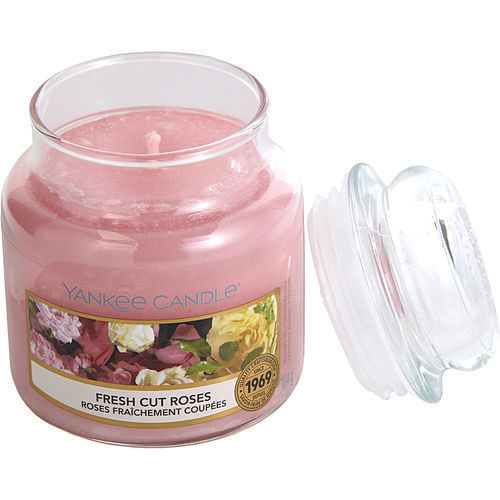 YANKEE CANDLE by Yankee Candle FRESH CUT ROSES SCENTED SMALL JAR 3.6 OZ