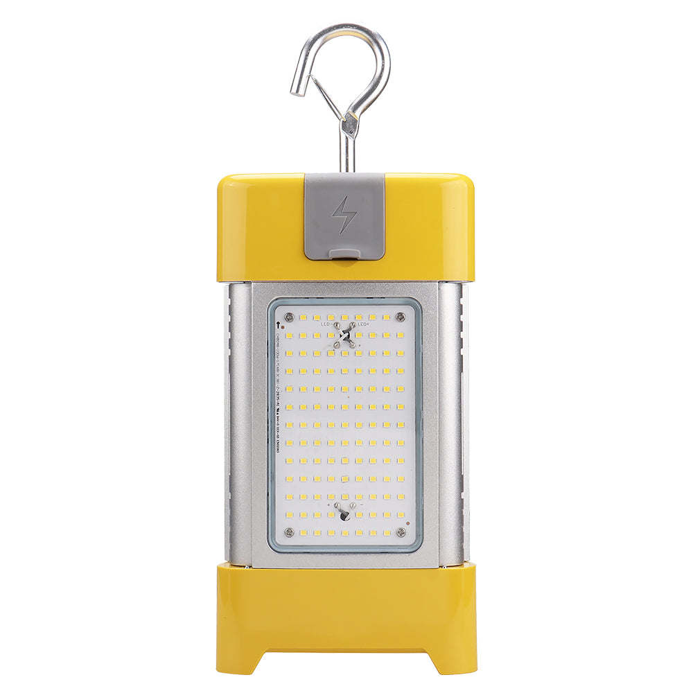 GLOW | LED Portable Light | Adj Watt 60W/80W/100W | 14500 Lumens | 5000K | 120V | Yellow & Silver Housing | IP65 | UL & DLC Listed