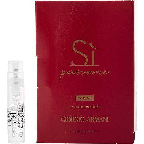 ARMANI SI PASSIONE INTENSE by Giorgio Armani EAU DE PARFUM VIAL ON CARD