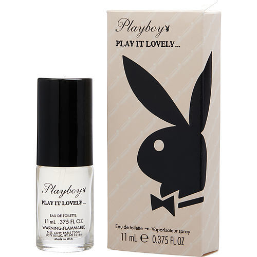 PLAYBOY PLAY IT LOVELY by Playboy EDT SPRAY 0.375 OZ MINI