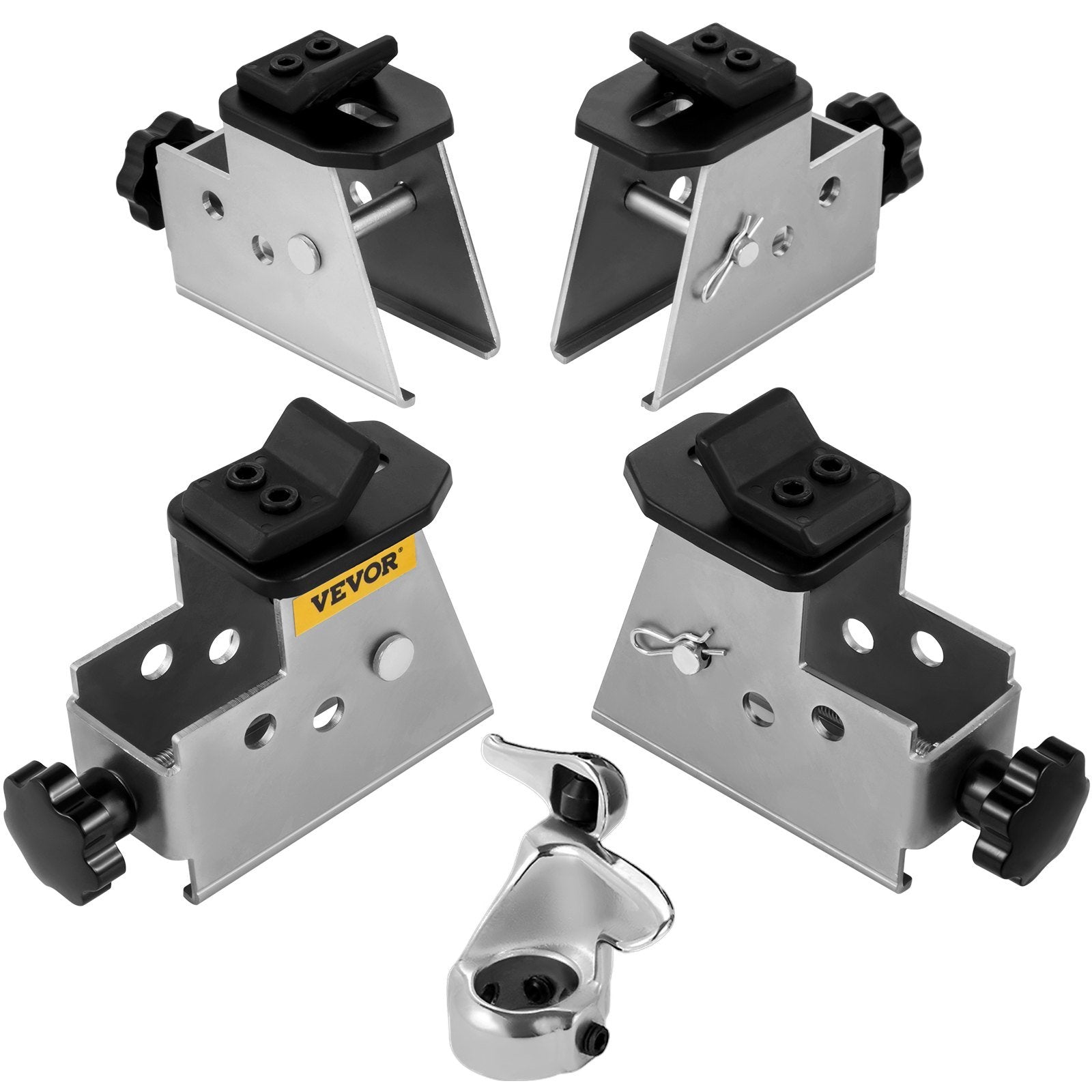 VEVOR Tire Changer Adapter, 4pcs ATV Motorcycle Adapter, Metal Structure Tire Adapter Rim Clamp with a Mount/Demount Duck Head, ATV Tire Adapters with