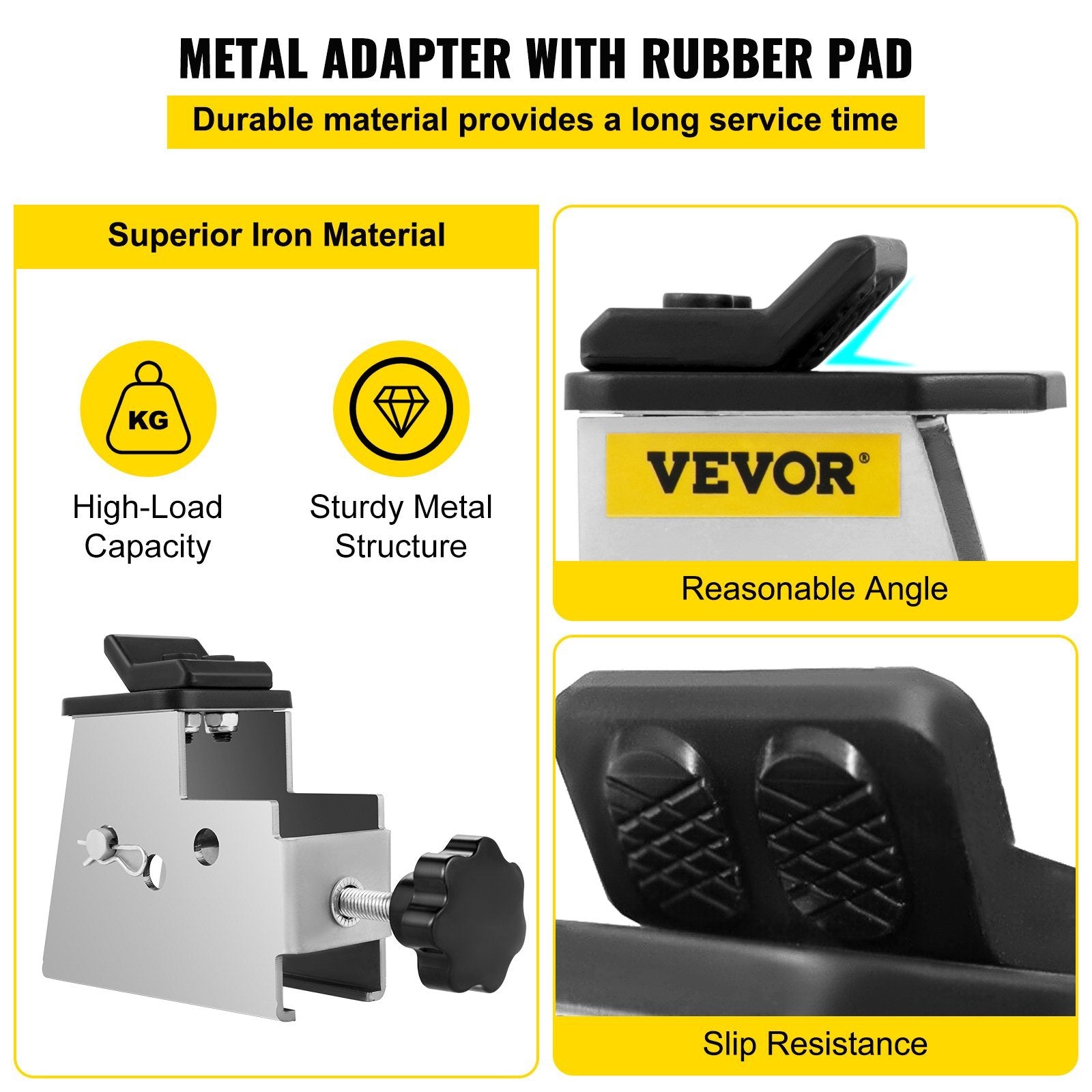 VEVOR Tire Changer Adapter, 4pcs ATV Motorcycle Adapter, Metal Structure Tire Adapter Rim Clamp with a Mount/Demount Duck Head, ATV Tire Adapters with