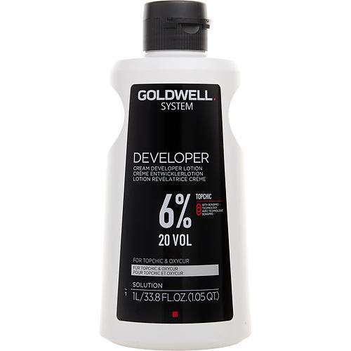 GOLDWELL by Goldwell SYSTEM CREAM DEVELOPER LOTION 6% 20 VOL FOR TOPCHIC & OXYCUR 33.8 OZ