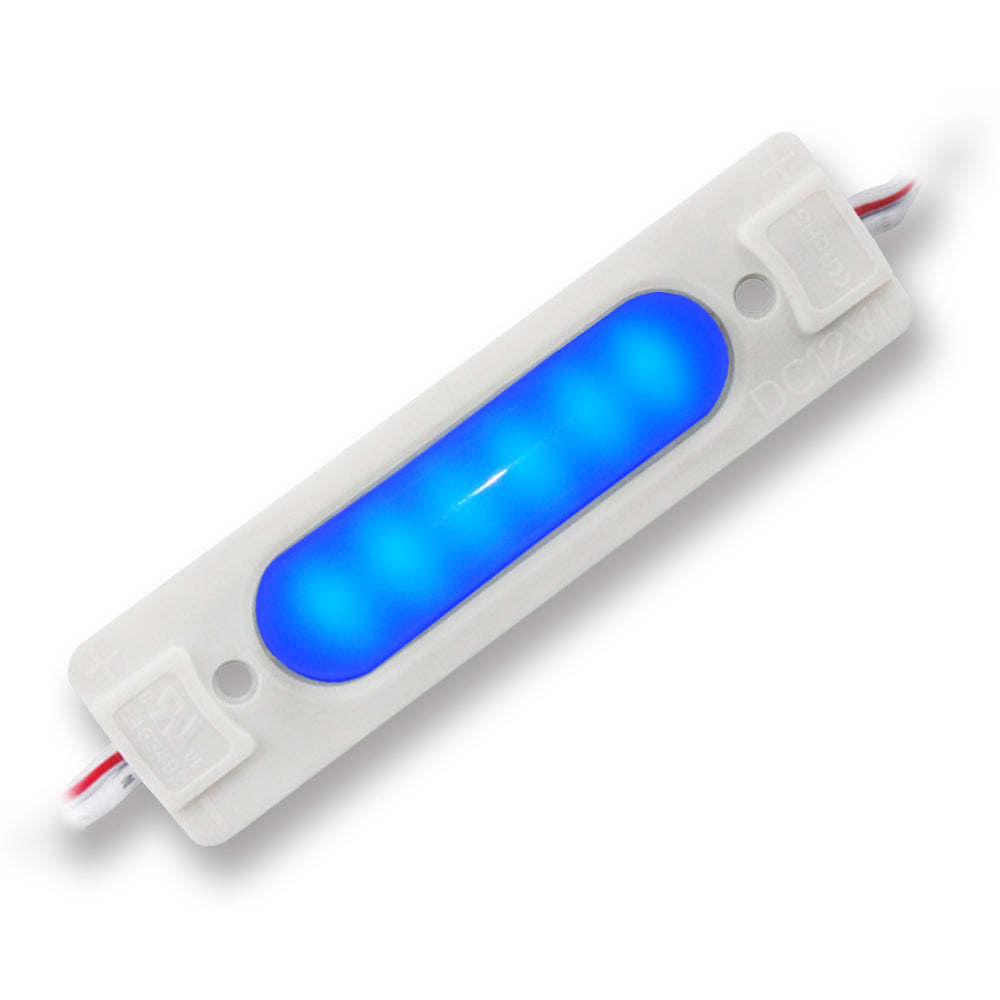 LED Module High Efficiency | Watts 1.8 | 6500K | 12V | Capsule | BLUE Color | UL Listed | Pack of 50