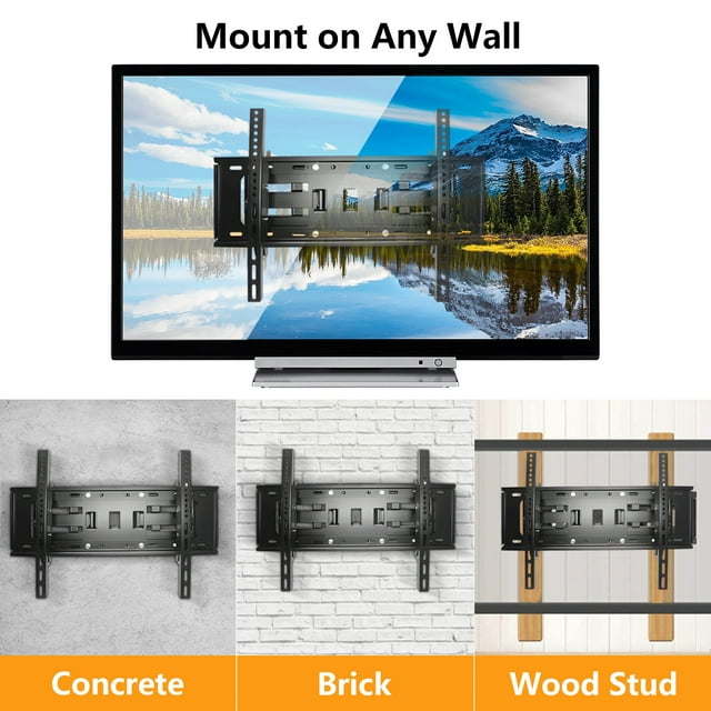 Full Motion TV Wall Mount Bracket for 40" to 80" TVs