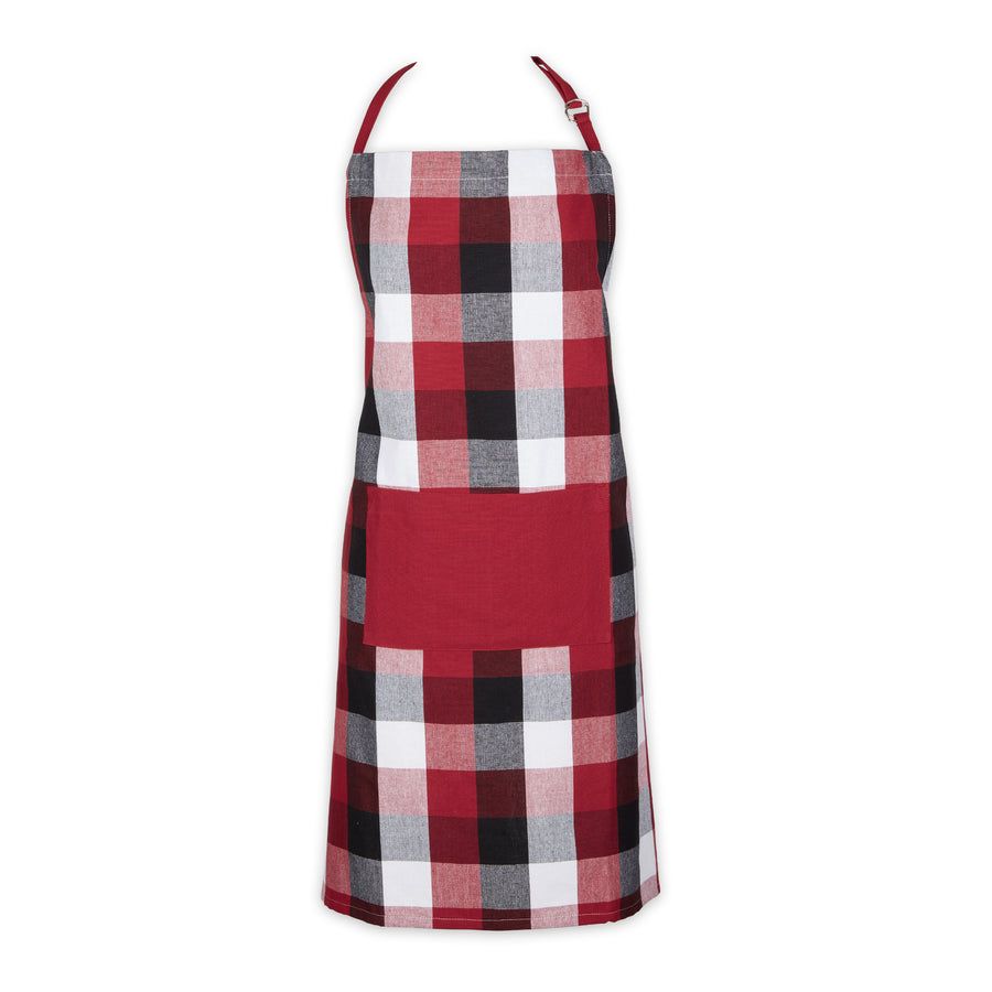 Household Using Tri Color Check Chef Apron