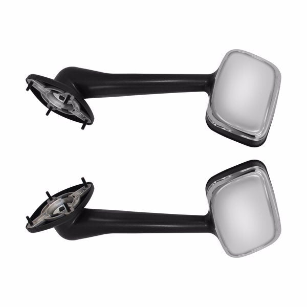 LEAVAN Chrome Hood Mirrors Set Left & Right LH+RH for 2008-2018 Freightliner Cascadia