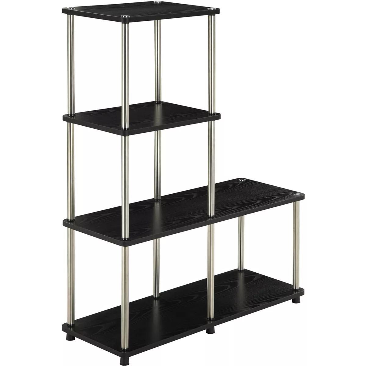 41.75" Designs2Go 4 Tier Multi Shelf L Bookshelf