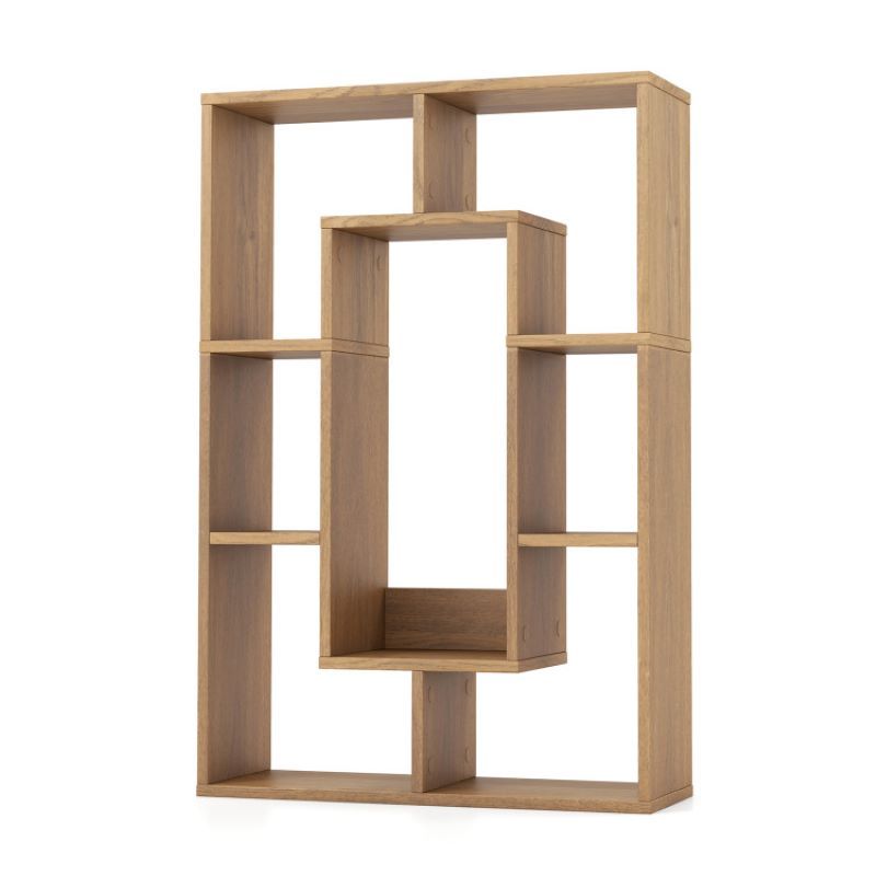 Geometric Bookshelf Modern Decorative Open Bookcase