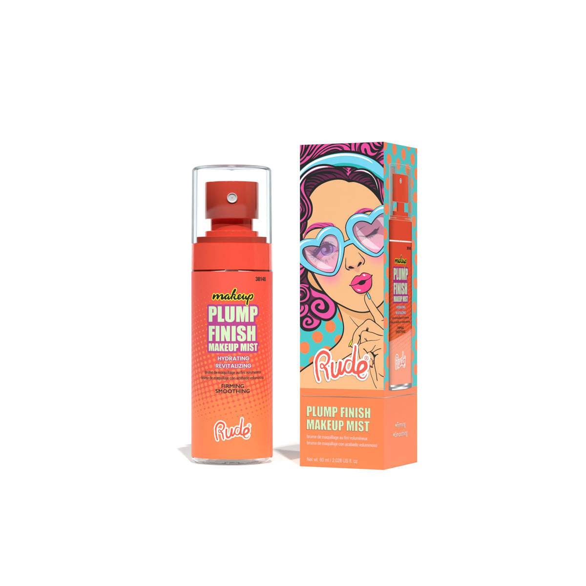 RUDE Plump Finish Makeup Mist