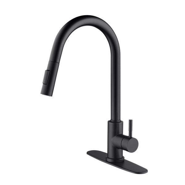 Touch Kitchen Faucet with Pull Down Sprayer-Matte Black