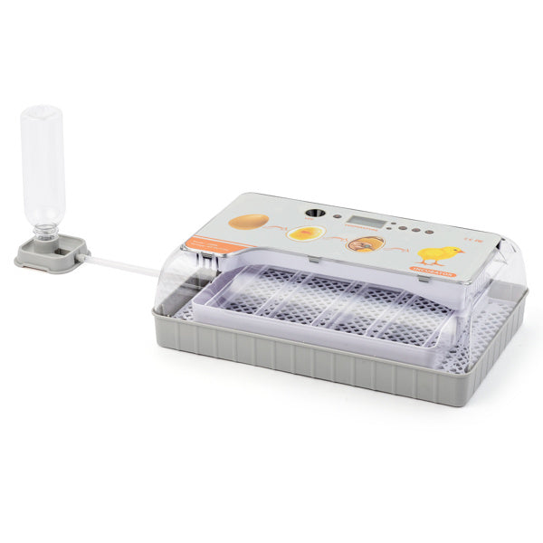 Egg Incubator, 9-20 Eggs Fully Automatic Poultry Hatcher Machine with Temperature Display, Candler, Temperature Control & Turner, for Hatching Chicken