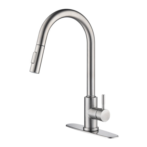 Touch Kitchen Faucet with Pull Down Sprayer-Brushed Nickel