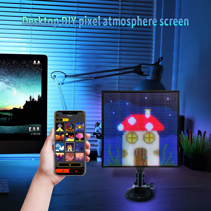 APP Cellphone Control Display with 32 X 32 Programmable LED Screen for Home Decoration, Business Advertisement