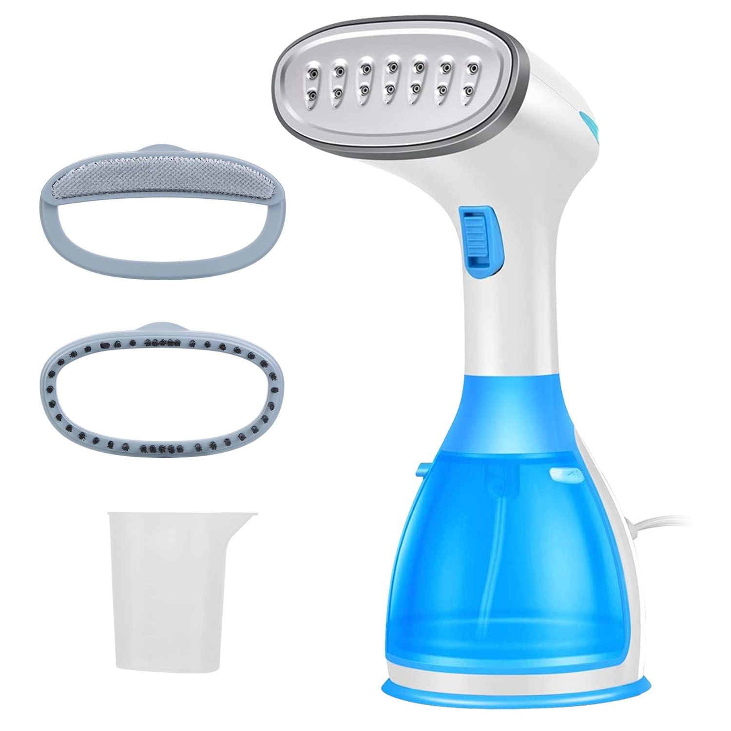 1500W Portable Handheld Clothes Steamer with 2 Brush Electric Travel Steamer for Garments Clothing Wrinkles Remover