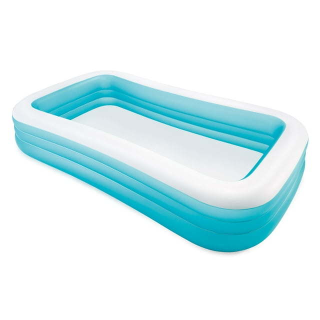 Inflatable Swim Center Family Lounge Pool, 120" x 72" x 22" - Colors may vary.