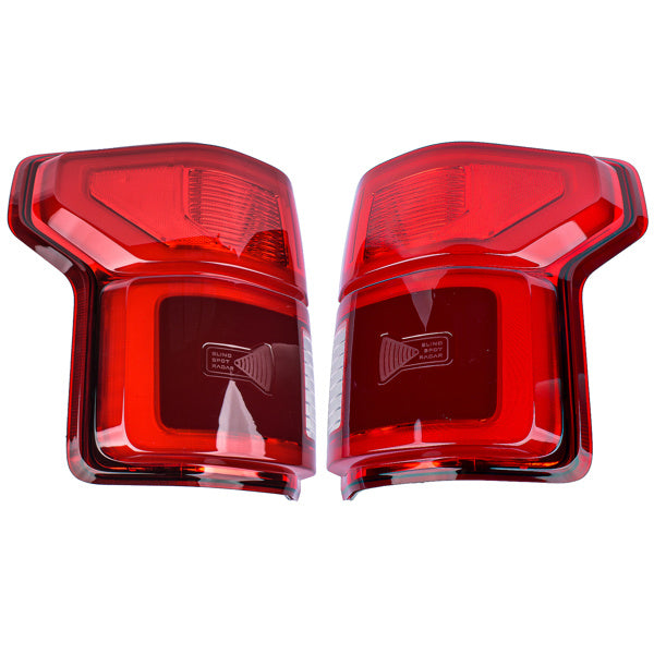 Left & Right Side Tail Light Assembly for Ford F-150 2018-2020 LED w/ Blind Spot KL3Z13405B KL3Z13404B