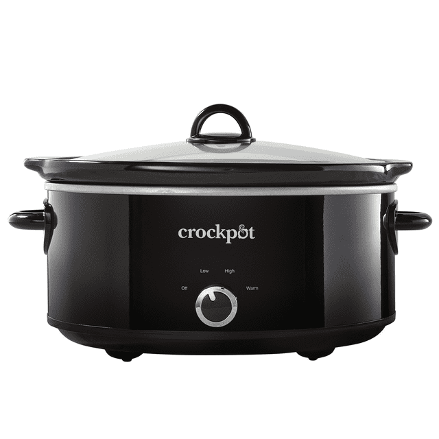 7-Quart Manual Slow Cooker, Black