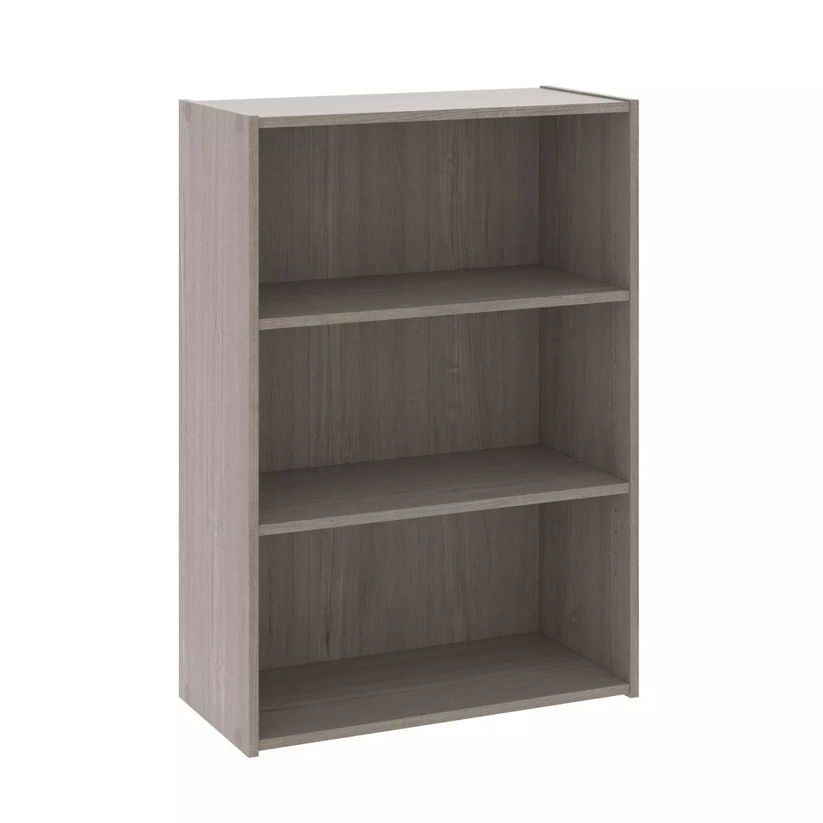 35.27" 3 Shelves Beginnings Bookcase Silver Sycamore