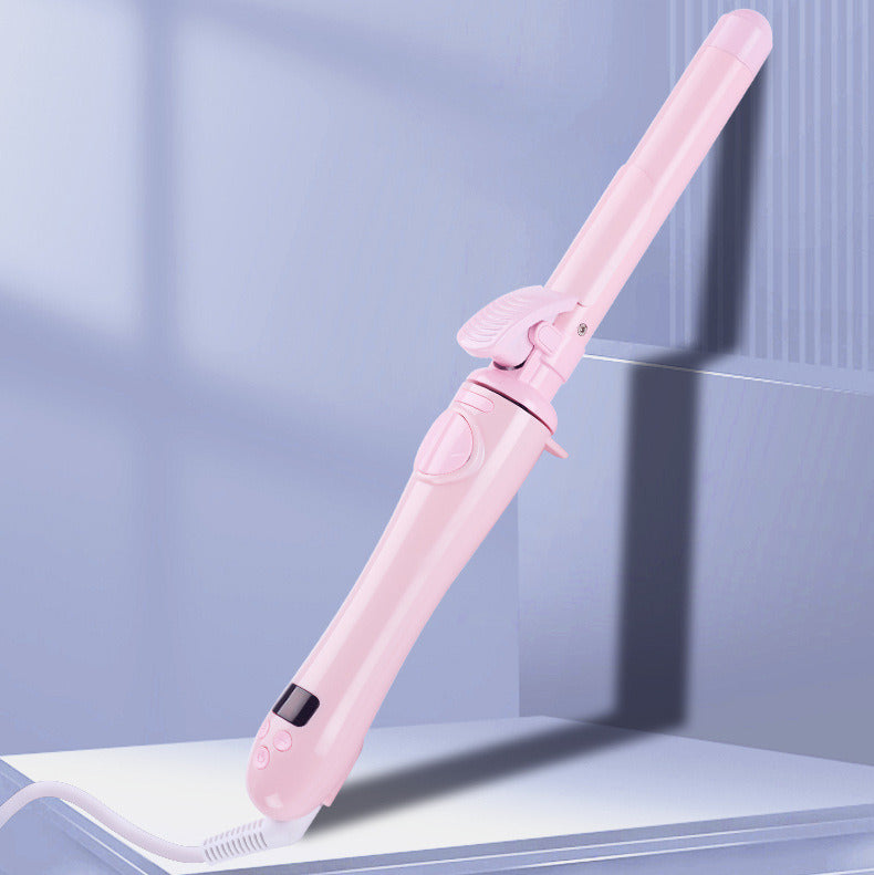 S1 Rotating Curling Iron in White | 1 inch Barrel for All Hair Types | Automatic Curling Iron | Easy-to-use Curling Wand | Long-Lasting, Salon-Quality Curls and Waves | Dual Voltage